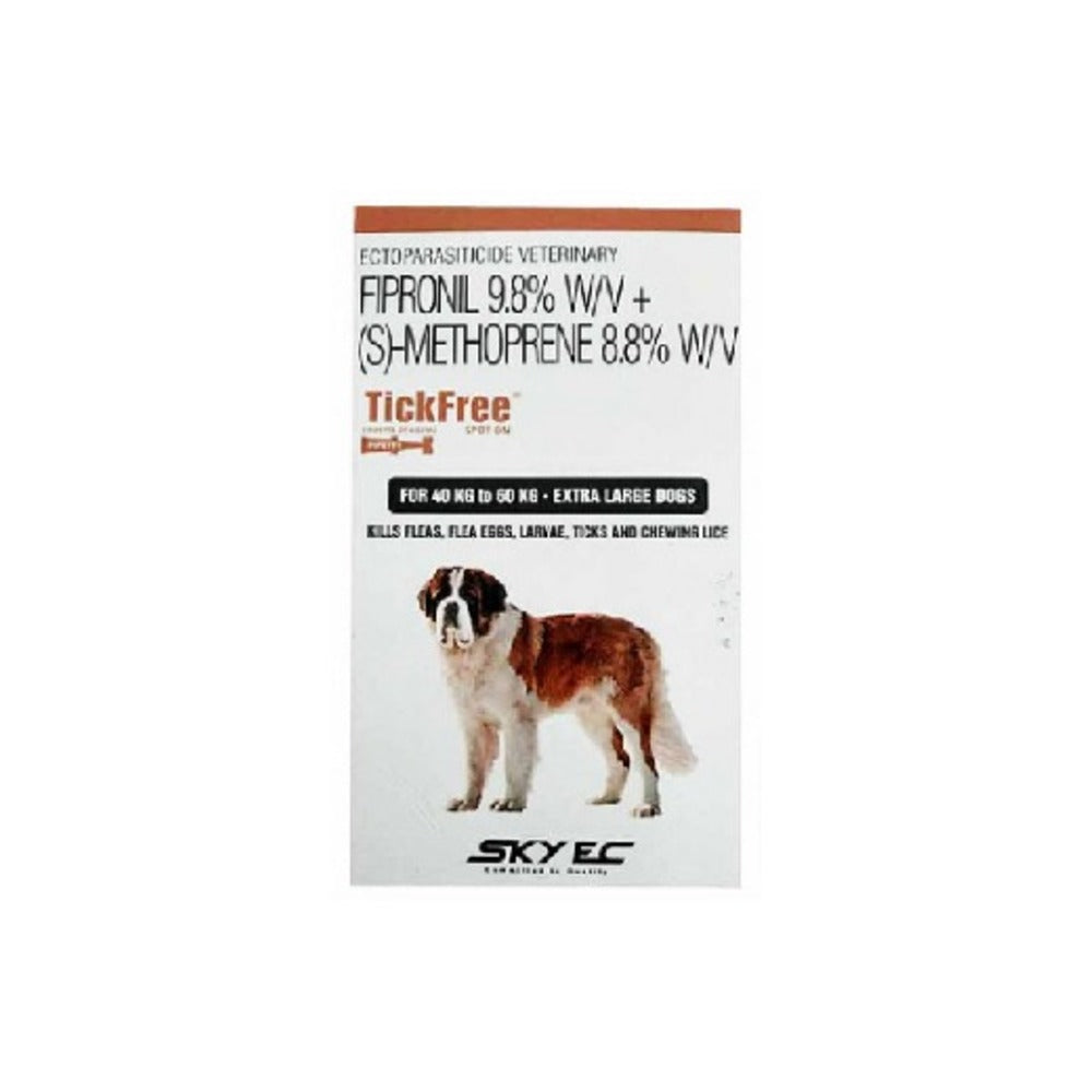 Sky-Ec Tickfree Spot On For 40kg to 60Kg Dogs