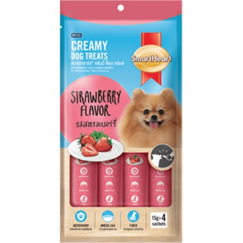 Smart Heart Chicken & Strawberry Dog Creamy Treat