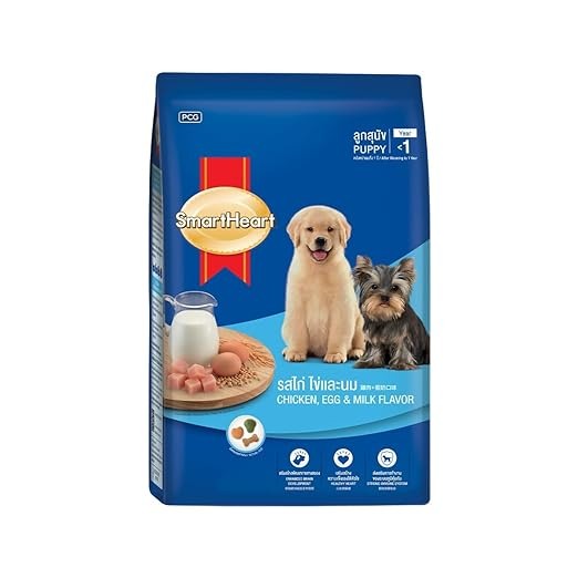 SmartHeart Puppy Dry Dog Food Chicken Egg and Milk Flavour