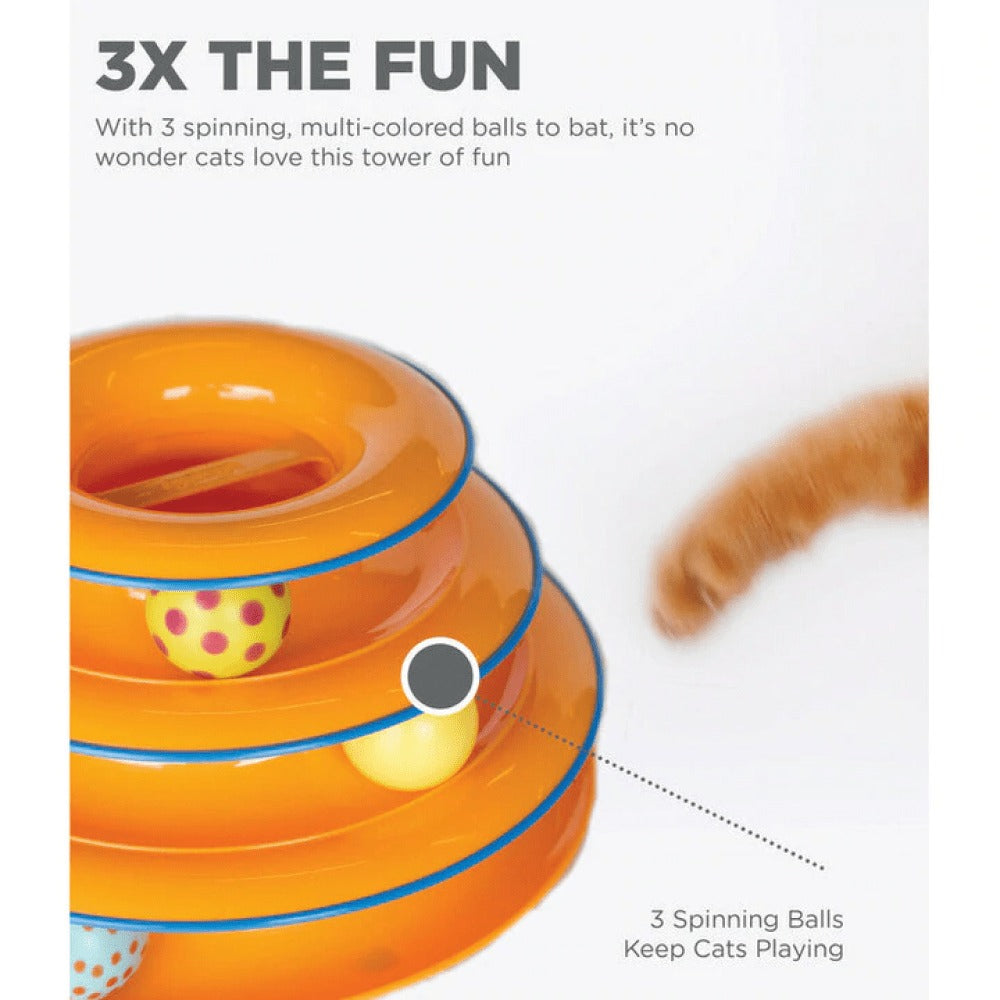 SuperCat Tower of Track Three Level Active Toy for Cats