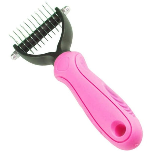 Undercoat Rake for Dogs and Cats used for Dematting, Detangling and Brushing