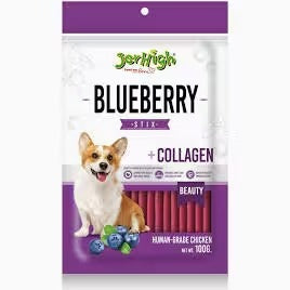 Jerhigh Blueberry Stix with Collagen Treats for Dogs