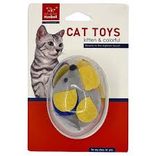 Nunbell Mouse with pull string toy for Cats