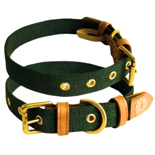 Vama Leathers Handmade Cotton Canvas Collar