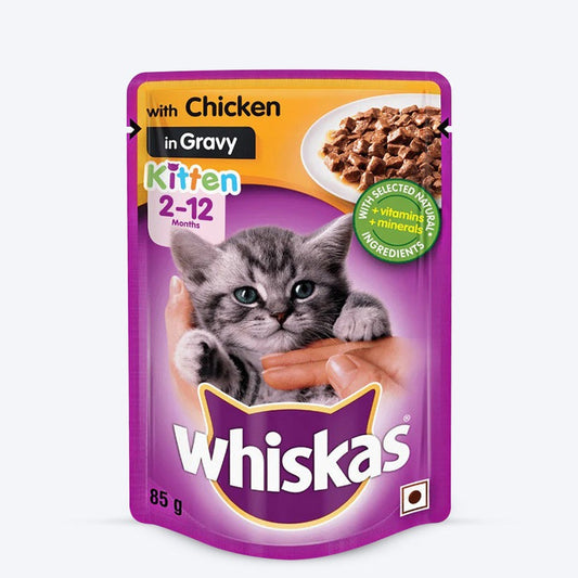 Whiskas Chicken in Gravy Junior Wet Kitten food