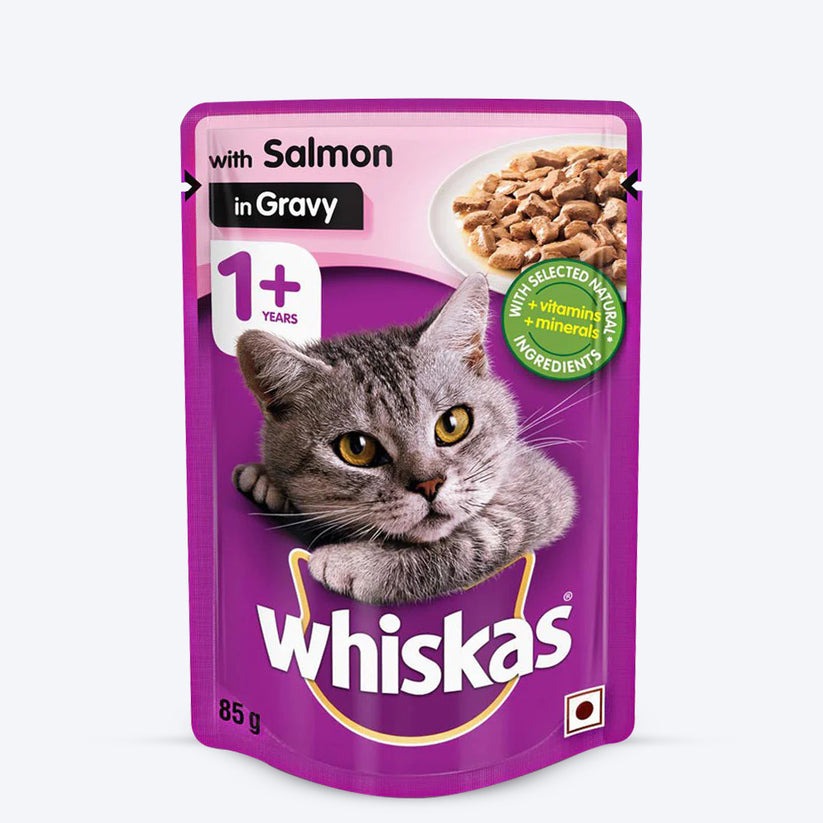 Whiskas Salmon in Gravy Meal Adult Cat Wet Food