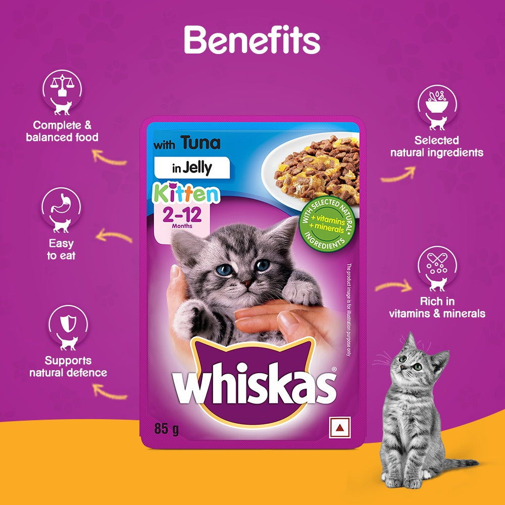 Whiskas Tuna in Jelly Kitten Cat Wet Food