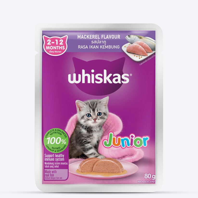 Whiskas Mackerel In Jelly Wet Food For Junior (2-12 Months) Kitten