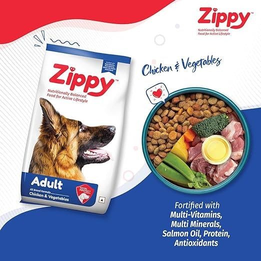 Zippy Adult Dry Dog Food -  Real Chicken & Vegetables