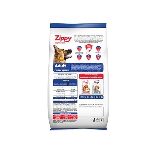 Zippy Adult Dry Dog Food -  Real Chicken & Vegetables