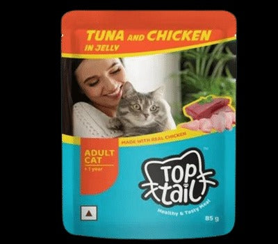 Toptail Adult Cat Gravy Wet Food - Tuna and Chicken