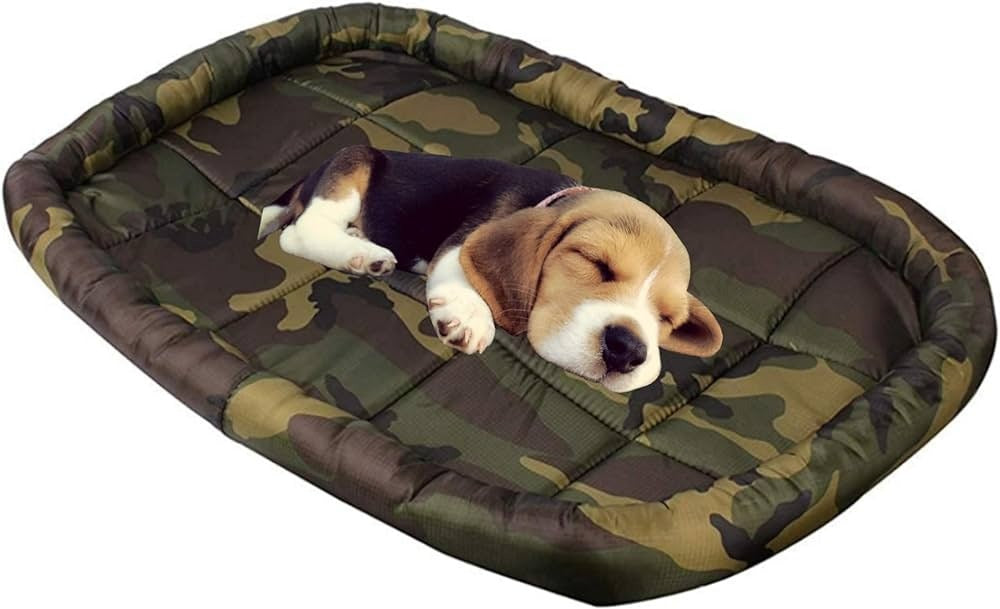 Dog & Cat Bed, Army Print Sleeping Mattress for Cats and Dog