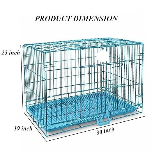 Heavy Duty Powder Coated Cage with Removable Tray for Cats and Dogs