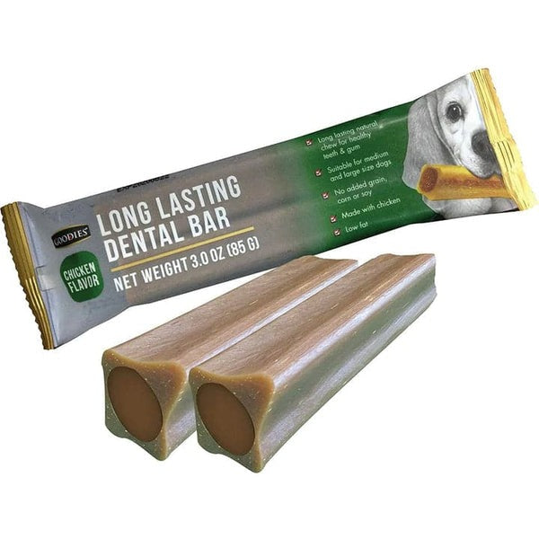 Goodies Long Lasting Dental Bar Chicken Flavor Dog Treats