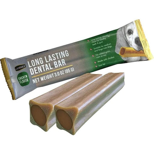 Goodies Long Lasting Dental Bar Chicken Flavor Dog Treats
