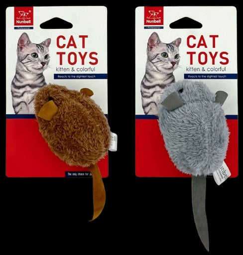 Nunbell Crackling Mouse Toy for Cats