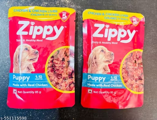 Zippy Chicken Liver Chunk in Gravy Puppy Wet Food