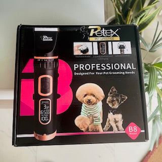 Petex Pet Hair Trimmer/ Clipper with Digital Display