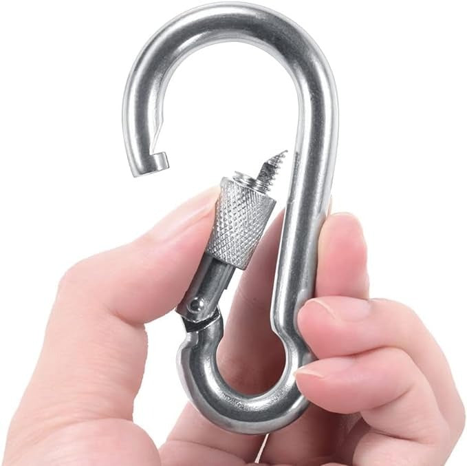 Snap Hook, Multipurpose Safety Carabiner Hook for Dogs (Screw) 10 mm