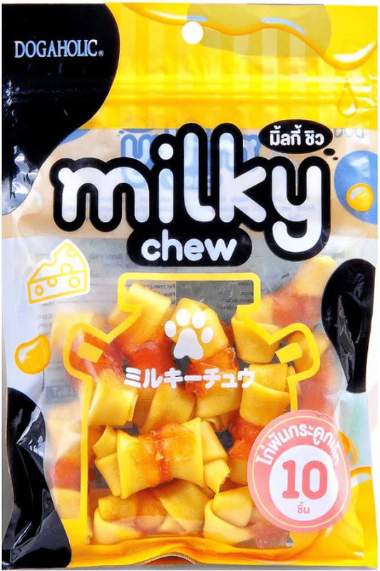 Dogaholic Cheese Milky Chew Chicken Bone Style