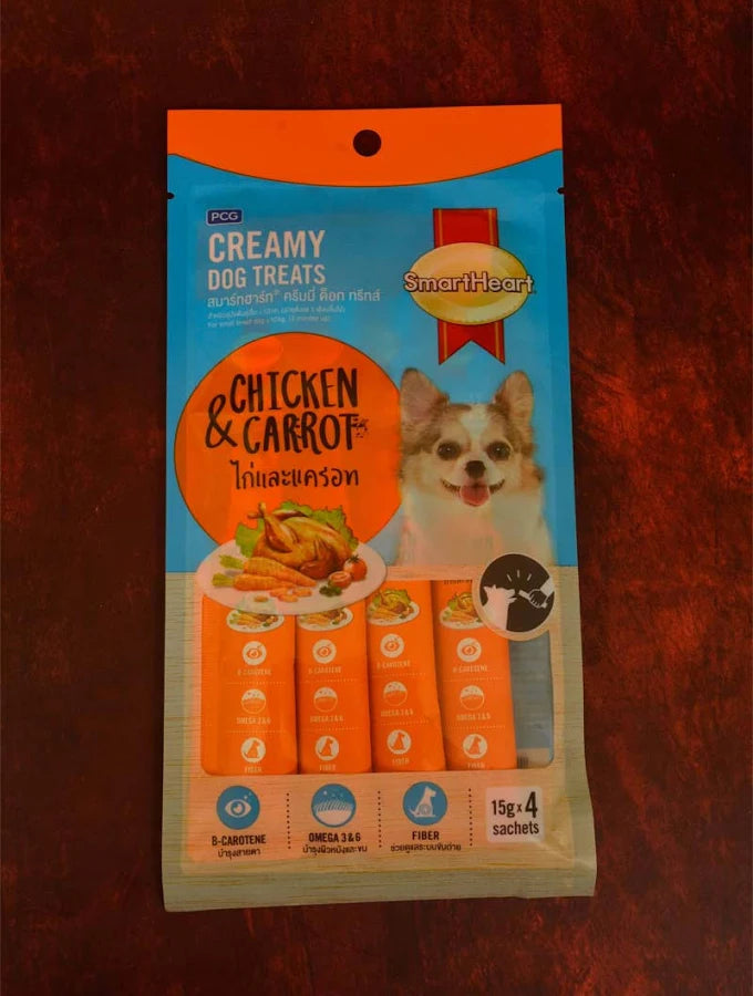 Smart Heart Chicken & Carrot Dog Creamy Treat